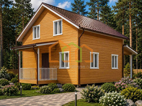 Дом из бруса 8х11